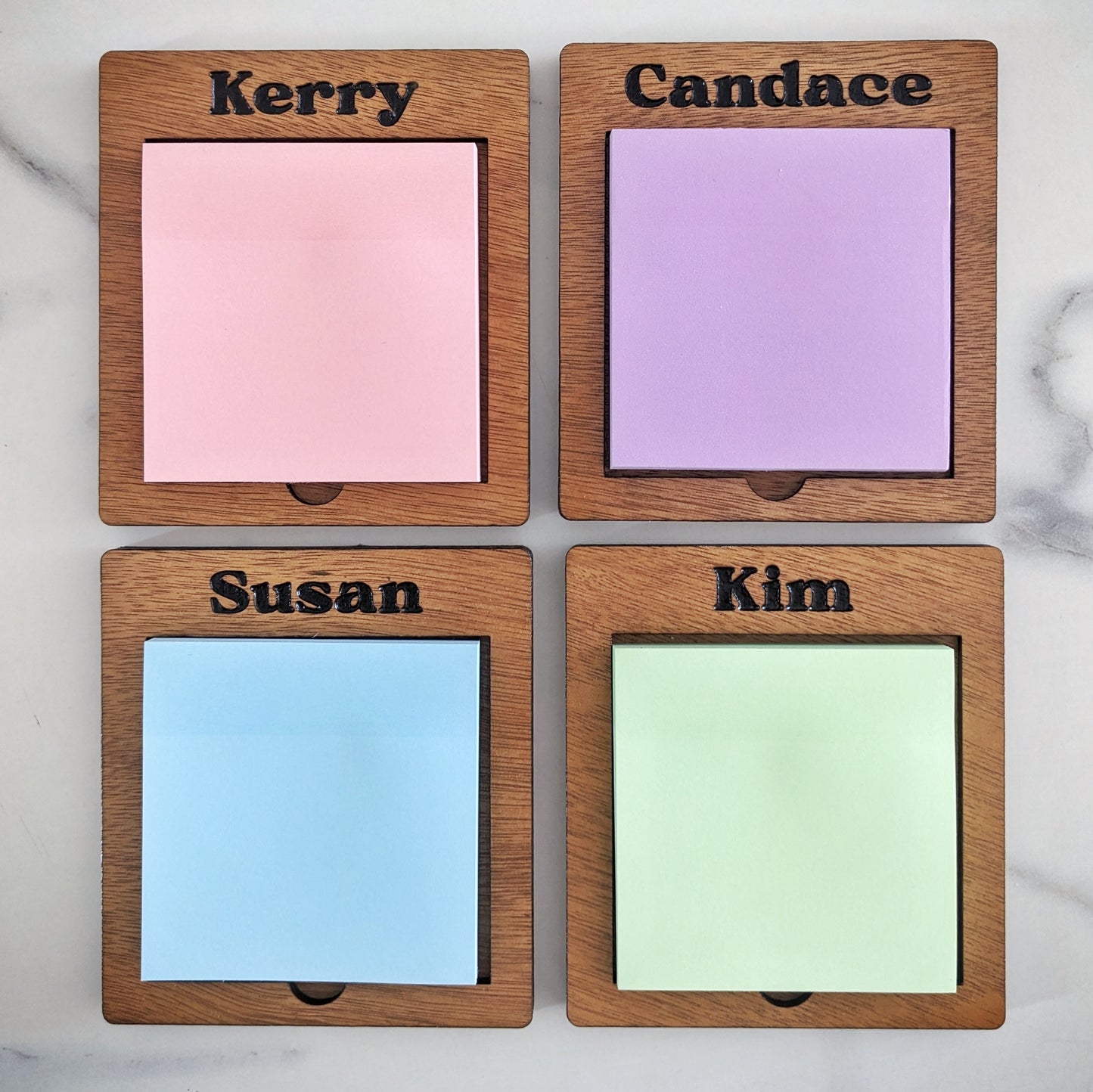 Post-it Note Holder - Customisable Engravings