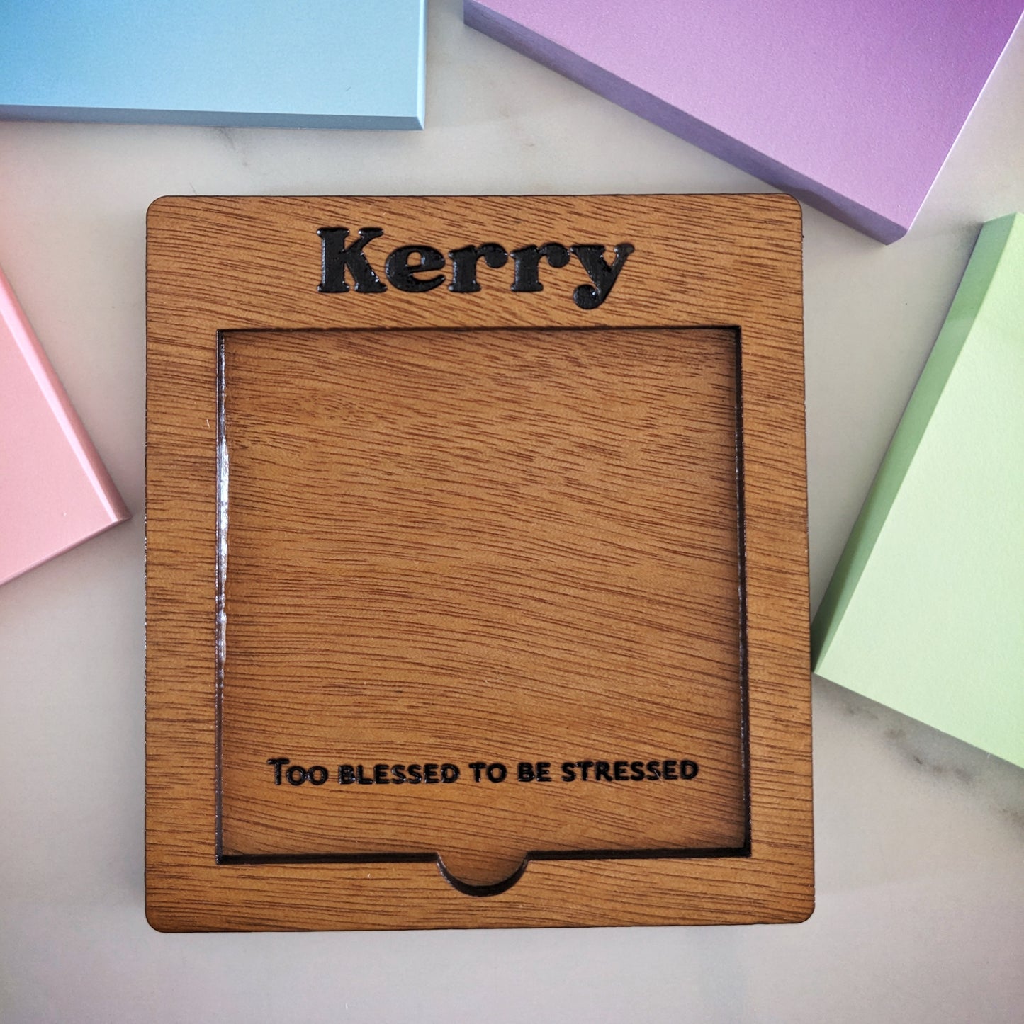 Post-it Note Holder - Customisable Engravings