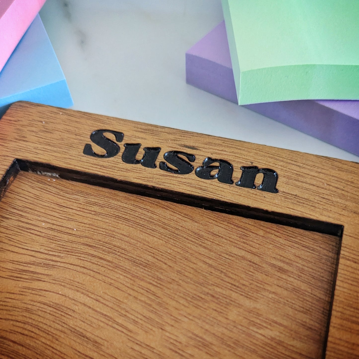 Post-it Note Holder - Customisable Engravings