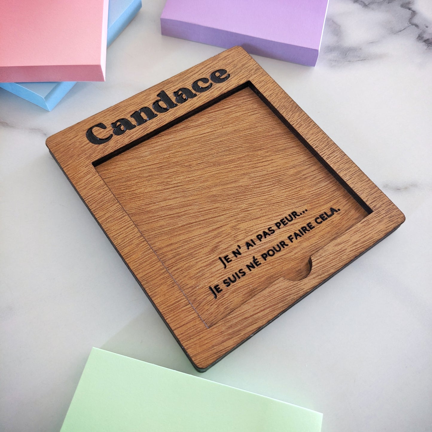 Post-it Note Holder - Customisable Engravings