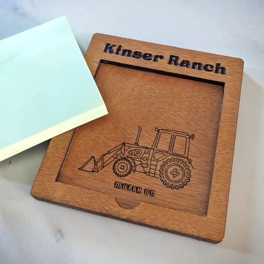 Post-it Note Holder - Customisable Engravings