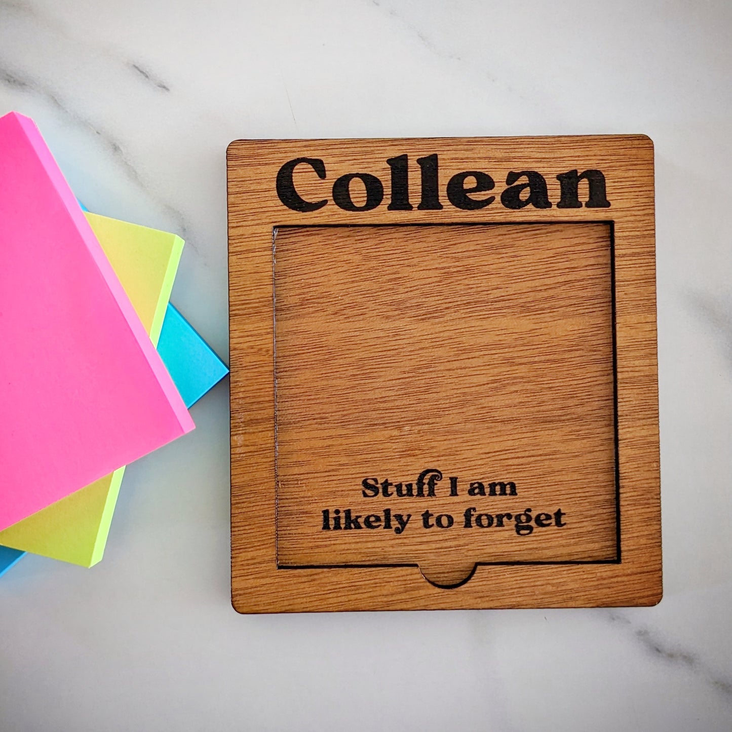 Post-it Note Holder - Customisable Engravings