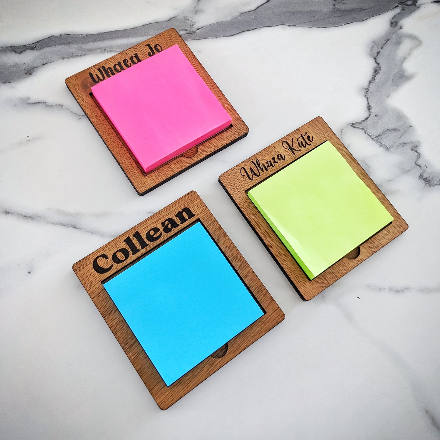 Post-it Note Holder - Customisable Engravings