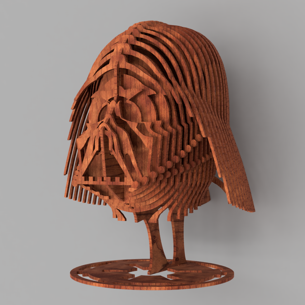 Darth Vader Helmet & Stand - Laser Cutting Files